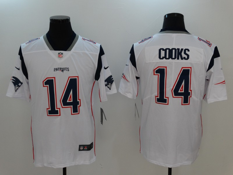  Patriots 14 Brandin Cooks White Vapor Untouchable Limited Player Jersey