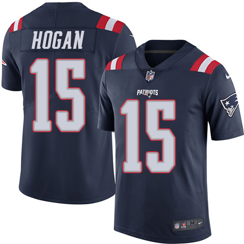  Patriots 15 Chris Hogan Navy Blue Men Stitched NFL Limited Rush Jersey