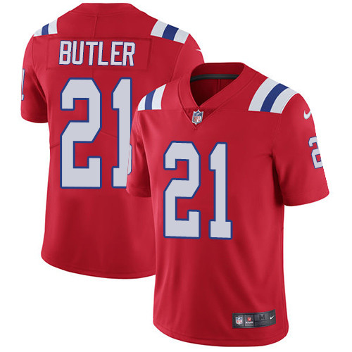  Patriots 21 Malcolm Butler Red Vapor Untouchable Player Limited Jersey
