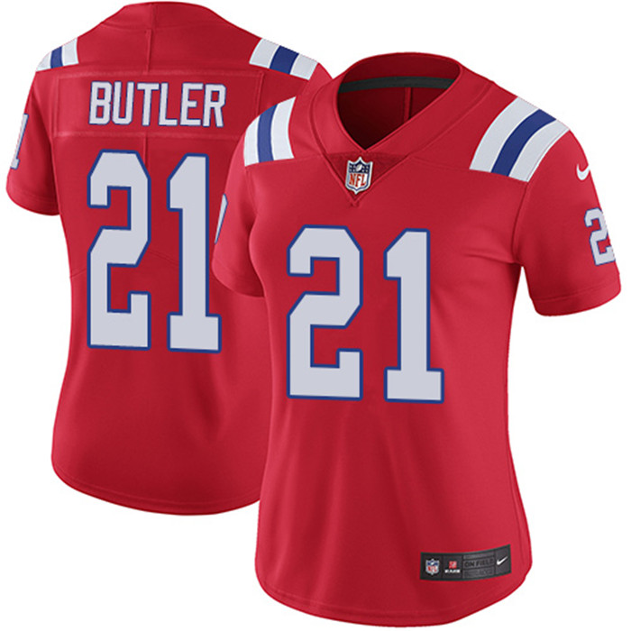  Patriots 21 Malcolm Butler Red Women Vapor Untouchable Limited Jersey