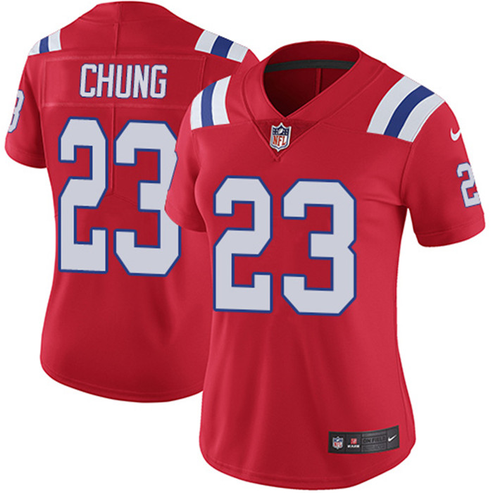  Patriots 23 Patrick Chung Red Women Vapor Untouchable Limited Jersey