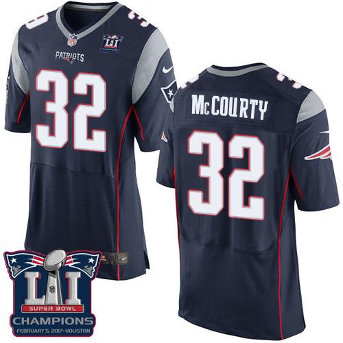  Patriots 32 Devin McCourty Navy Blue Team Color Super Bowl LI Champions Men Stitched NFL New Elite Jersey