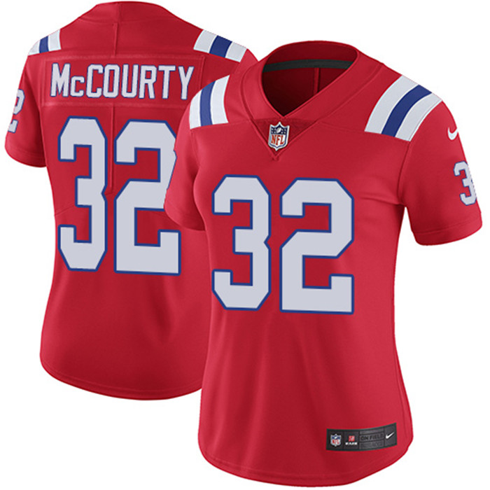  Patriots 32 Devin McCourty Red Women Vapor Untouchable Limited Jersey