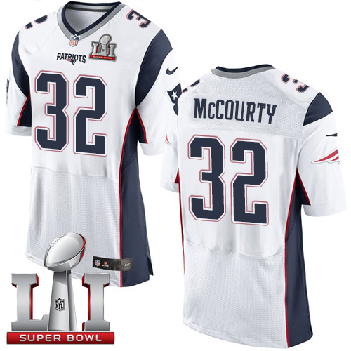  Patriots 32 Devin McCourty White Super Bowl LI 51 Men Stitched NFL New Elite Jersey