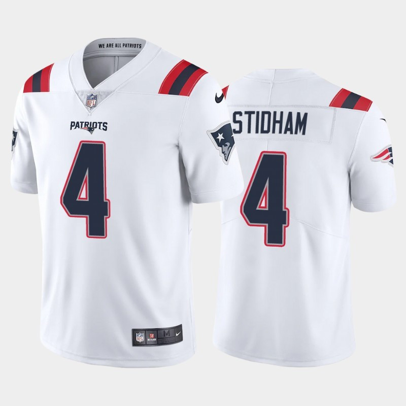 Nike Patriots 4 Jarrett Stidham White 2020 New Vapor Untouchable Limited Jersey