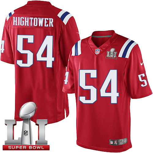  Patriots 54 Dont'a Hightower Red Alternate Super Bowl LI 51 Men Stitched NFL Limited Jersey