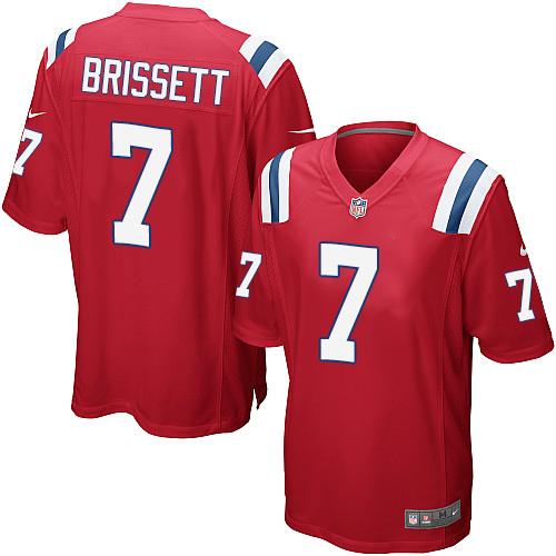  Patriots 7 Jacoby Brissett Red Alternate Youth Stitched NFL Elite Jersey