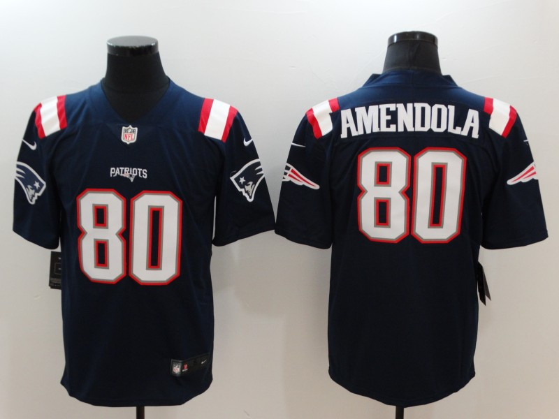  Patriots 80 Danny Amendola Navy Color Rush Limited Jersey