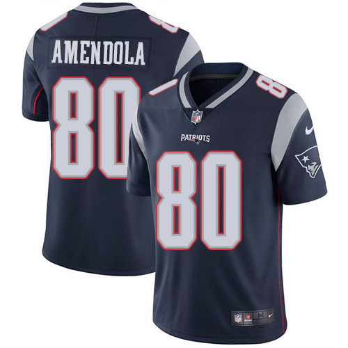  Patriots 80 Danny Amendola Navy Vapor Untouchable Player Limited Jersey