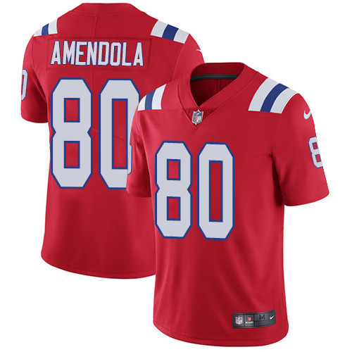  Patriots 80 Danny Amendola Red Vapor Untouchable Player Limited Jersey