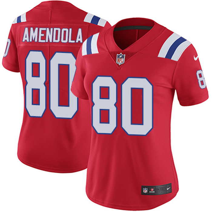  Patriots 80 Danny Amendola Red Women Vapor Untouchable Limited Jersey