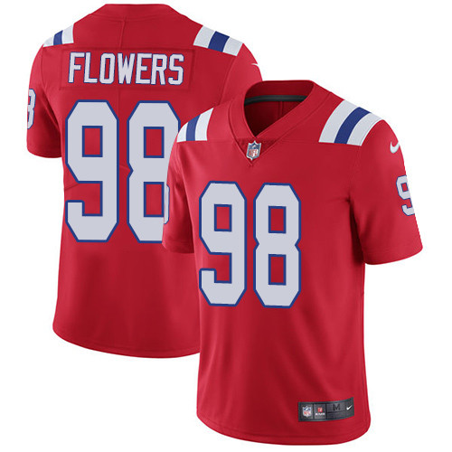 Patriots 98 Trey Flowers Red Vapor Untouchable Player Limited Jersey