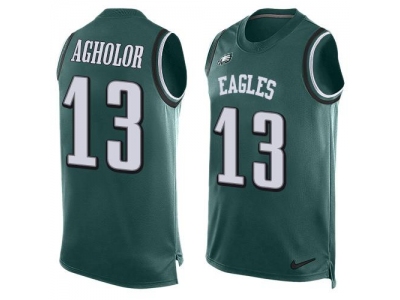  Philadelphia Eagles 13 Nelson Agholor Midnight Green Team Color Men Stitched NFL Limited Tank Top Jersey
