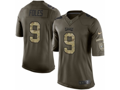  Philadelphia Eagles 9 Nick Foles Limited Green Salute to Service NFL Jersey