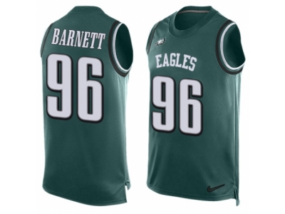  Philadelphia Eagles 96 Derek Barnett Limited Midnight Green Player Name Number Tank Top NFL Jersey