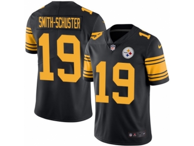  Pittsburgh Steelers 19 JuJu Smith-Schuster Limited Black Rush NFL Jersey