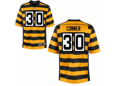  Pittsburgh Steelers 30 James Conner Elite YellowBlack Alternate 80TH Anniversary Throwback NFL Jersey