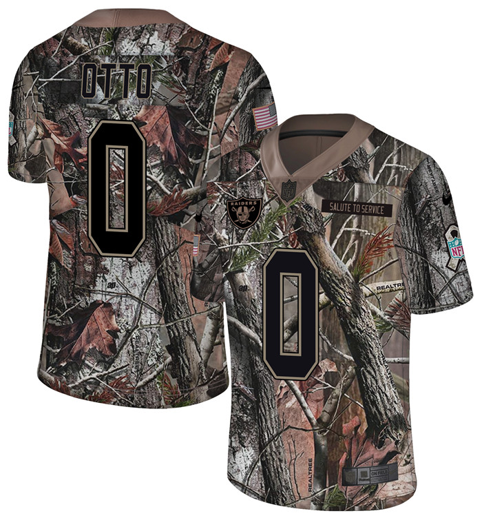  Raiders 0 Jim Otto Camo Rush Limited Jersey