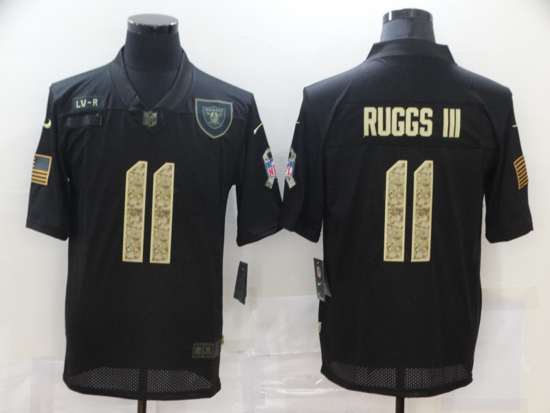 Nike Raiders 11 Henry Ruggs III Black Camo 2020 Salute To Service Limited Jersey