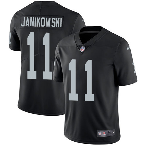  Raiders 11 Sebastian Janikowski Black Vapor Untouchable Player Limited Jersey