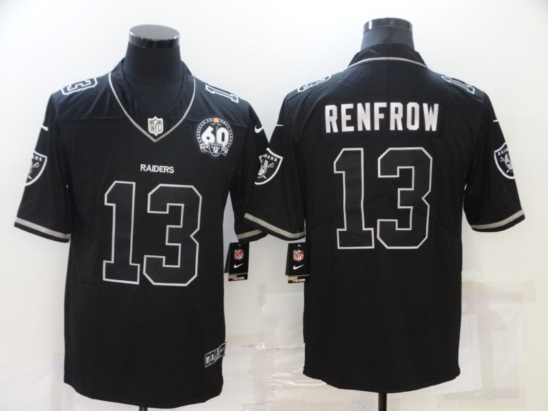 Nike Raiders 13 Hunter Renfrow Black 60th Shadow Vapor Limited Jersey