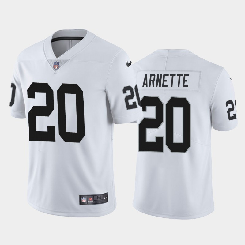 Nike Raiders 20 Damon Arnette White 2020 NFL Draft First Round Pick Vapor Untouchable Limited Jersey