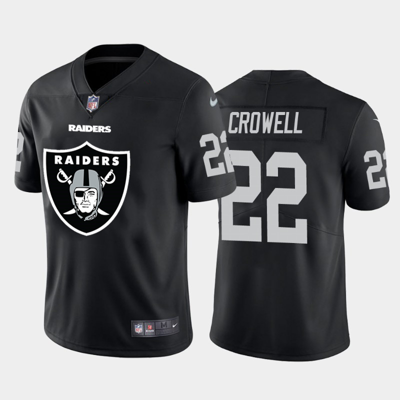 Nike Raiders 22 Isaiah Crowell Black Team Big Logo Vapor Untouchable Limited Jersey