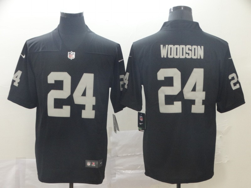 Nike Raiders 24 Charles Woodson Black Vapor Untouchable Limited Jersey