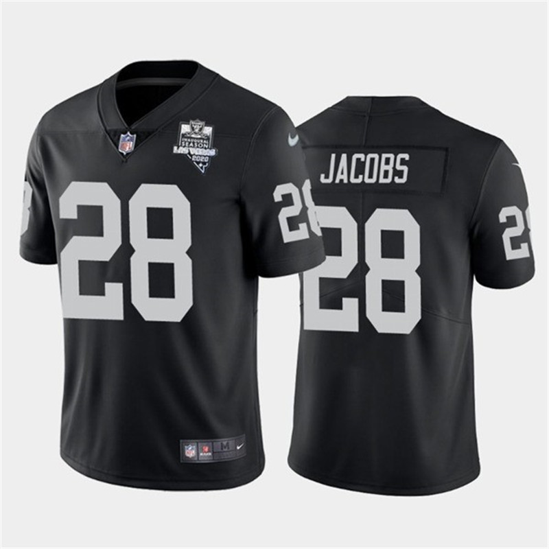 Nike Raiders 28 Josh Jacobs Black 2020 Inaugural Season Vapor Untouchable Limited Jersey