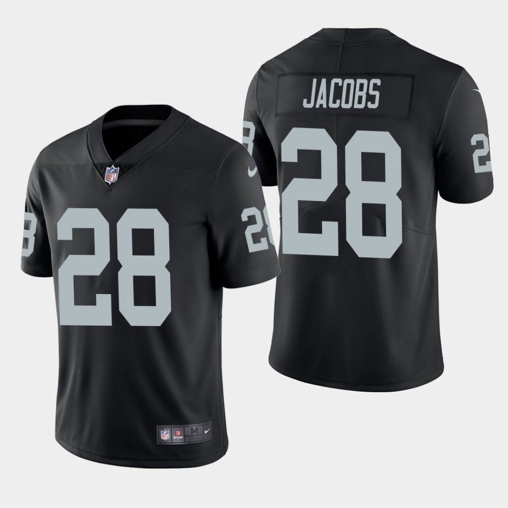 Nike Raiders 28 Josh Jacobs Black Youth 2019 NFL Draft First Round Pick Vapor Untouchable Limited Jersey