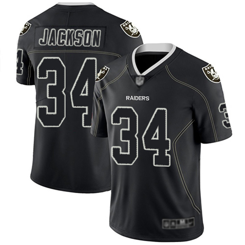 Nike Raiders 34 Bo Jackson Black Shadow Legend Limited Jersey