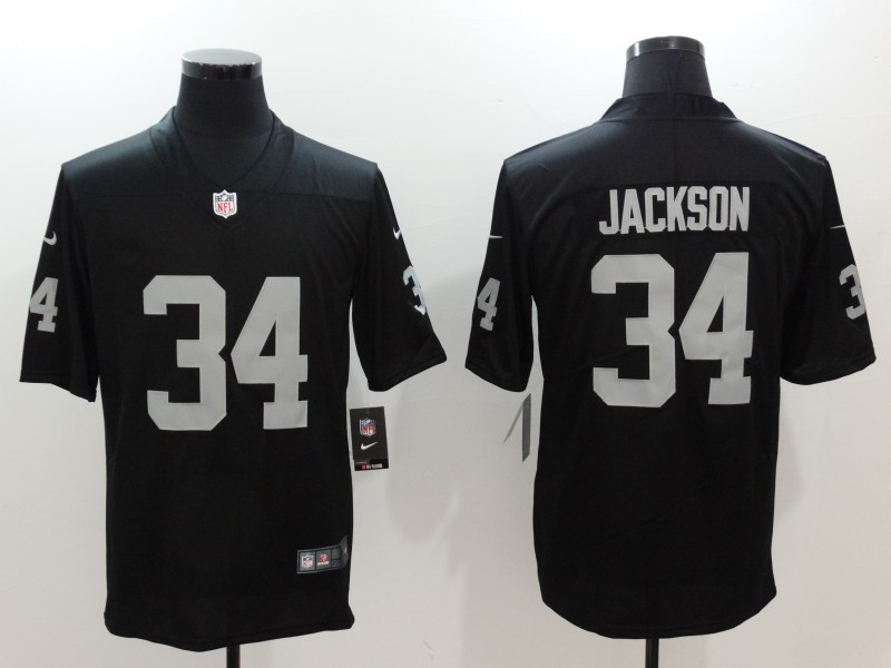  Raiders 34 Bo Jackson Black Throwback Vapor Untouchable Player Limited Jersey