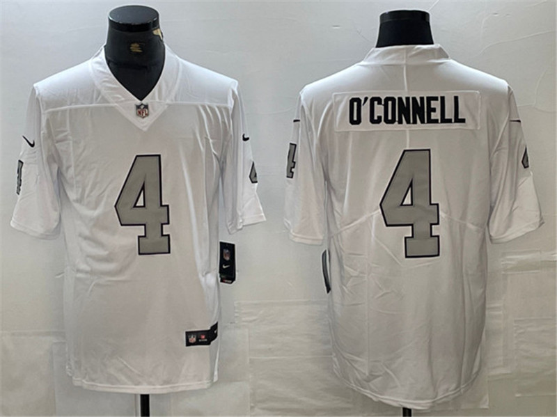 Nike Raiders 4 Aidan O'Connell White Color Rush Limited Jersey