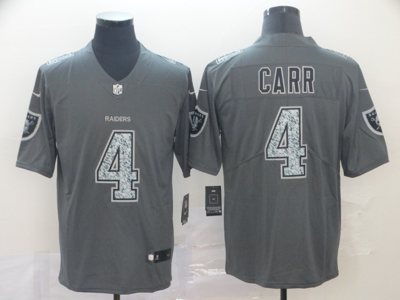 Nike Raiders 4 Derek Carr Gray Camo Vapor Untouchable Limited Jersey