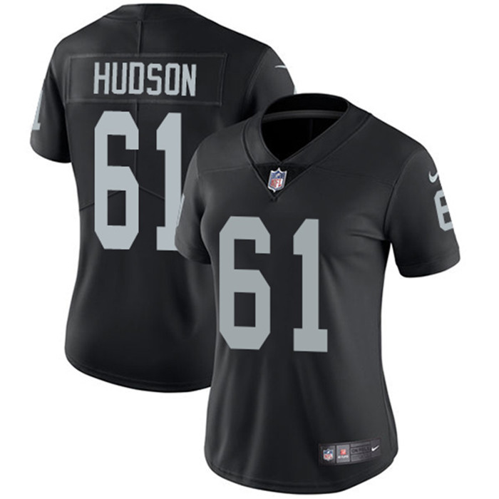  Raiders 61 Rodney Hudson Black Women Vapor Untouchable Limited Jersey