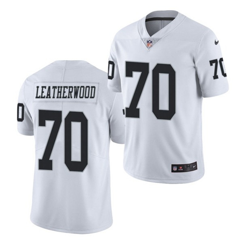 Nike Raiders 70 Alex Leatherwood White 2021 Draft Vapor Limited Jersey