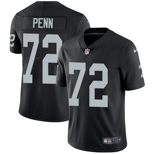  Raiders 72 Donald Penn Black Vapor Untouchable Limited Jersey