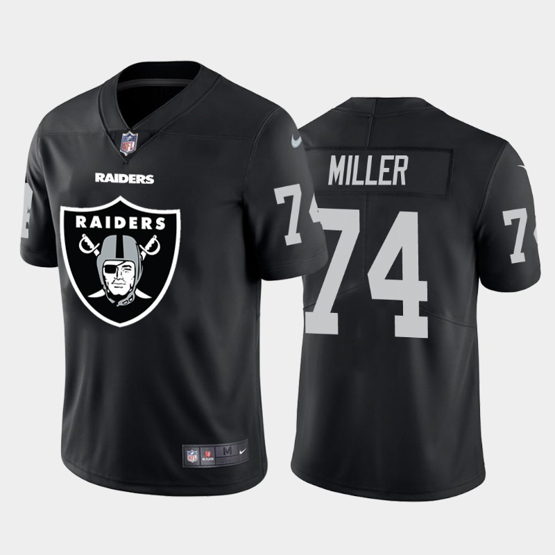 Nike Raiders 74 Kolton Miller Black Team Big Logo Vapor Untouchable Limited Jersey