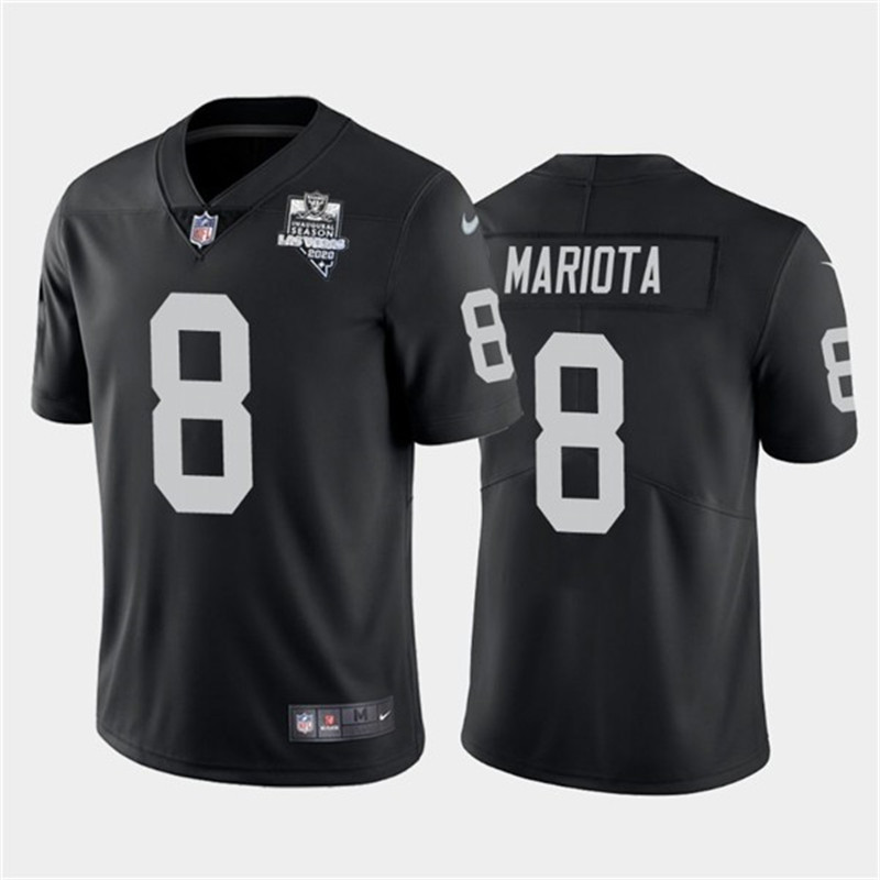 Nike Raiders 8 Marcus Mariota Black 2020 Inaugural Season Vapor Untouchable Limited Jersey