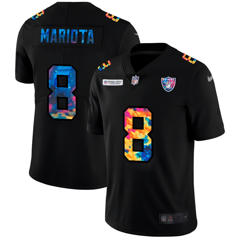 Nike Raiders 8 Marcus Mariota Black Vapor Untouchable Fashion Limited Jersey