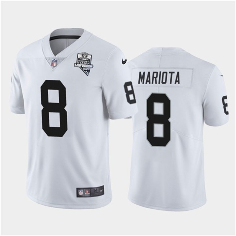 Nike Raiders 8 Marcus Mariota White 2020 Inaugural Season Vapor Untouchable Limited Jersey