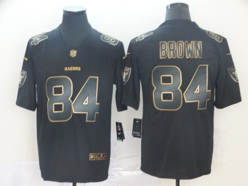 Nike Raiders 84 Antonio Brown Black Gold Vapor Untouchable Limited Jersey