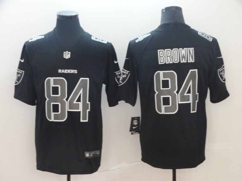 Nike Raiders 84 Antonio Brown Black Impact Rush Limited Jersey