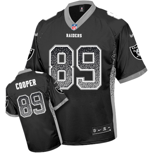  Raiders 89 Amari Cooper Black Men Stitched NFL Elite Drift Fashion Jersey