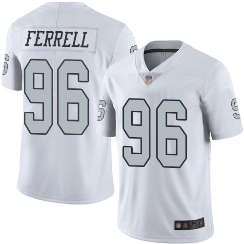 Nike Raiders 96 Clelin Ferrell White 2019 NFL Draft First Round Pick Color Rush Limited Jersey