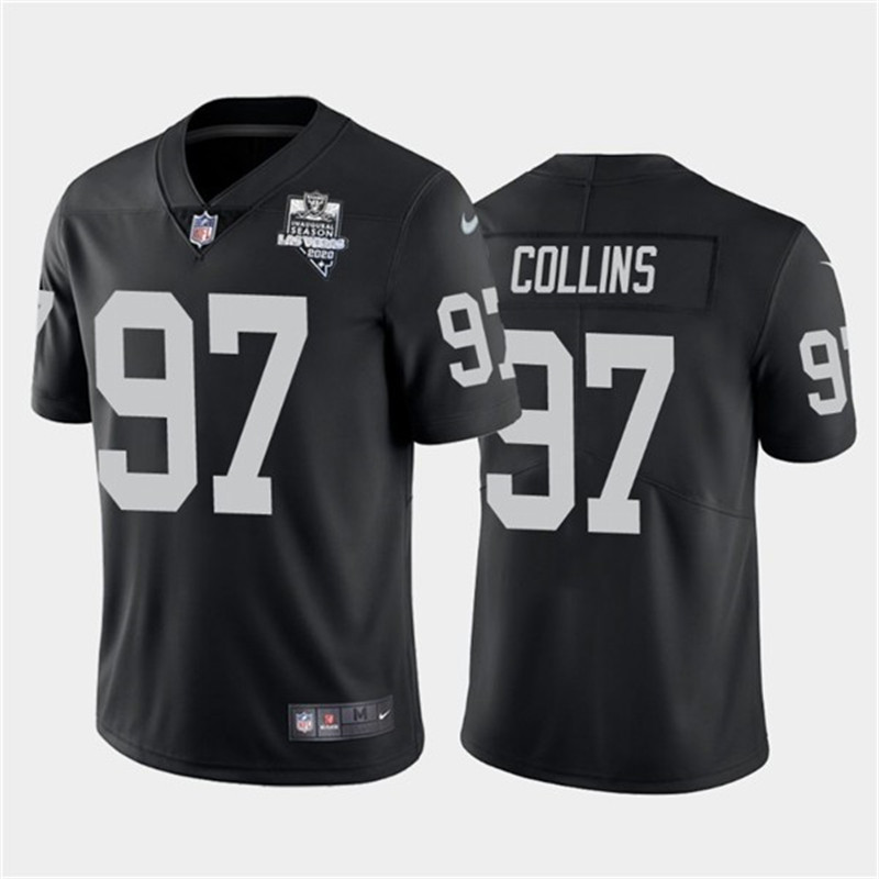 Nike Raiders 97 Maliek Collins Black 2020 Inaugural Season Vapor Untouchable Limited Jersey