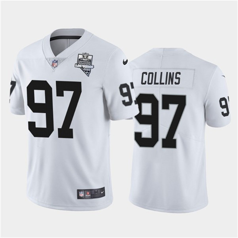 Nike Raiders 97 Maliek Collins White 2020 Inaugural Season Vapor Untouchable Limited Jersey