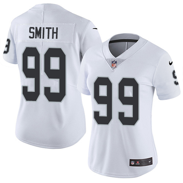  Raiders 99 Aldon Smith White Women Vapor Untouchable Limited Jersey