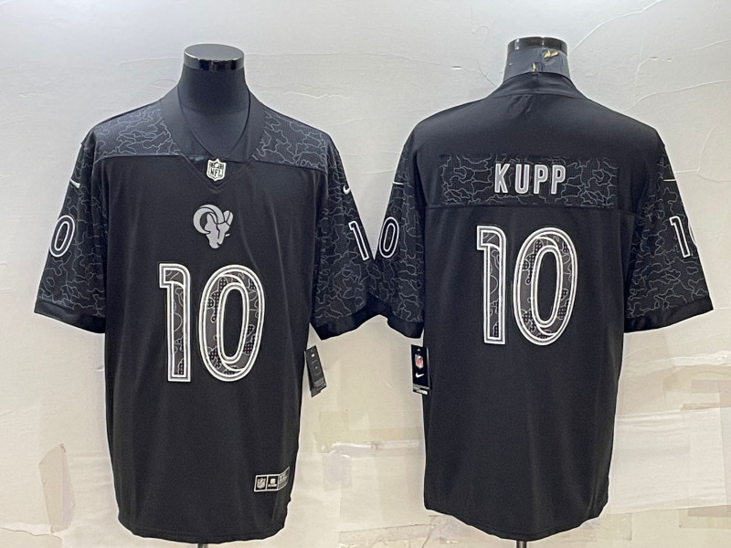 Nike Rams 10 Cooper Kupp Black RFLCTV Limited Jersey