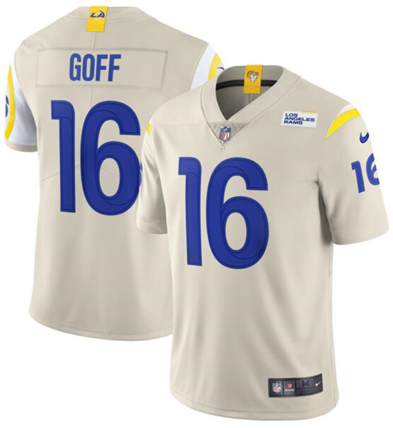 Nike Rams 16 Jared Goff Bone 2020 New Vapor Untouchable Limited Jersey